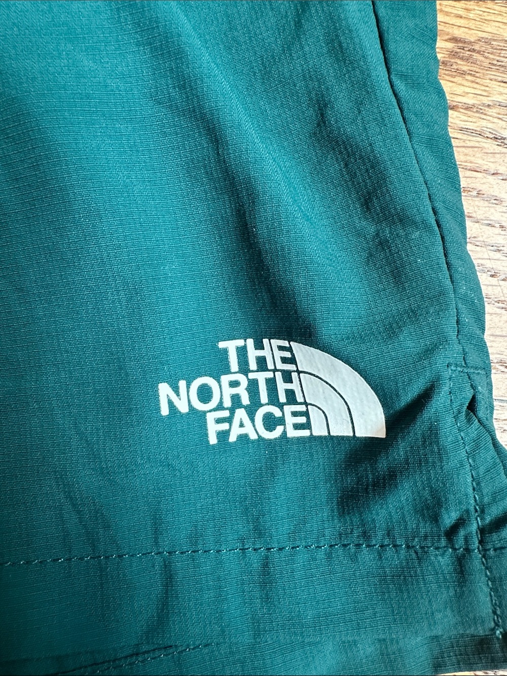 The North Face Men's Green 2.0 Action Short with White Drawstring - Picture 2 of 3